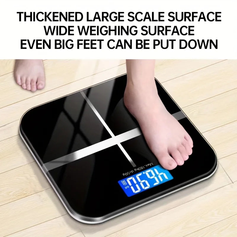 AEDG Body Weight Scale USB Rechargeable With LCD Display