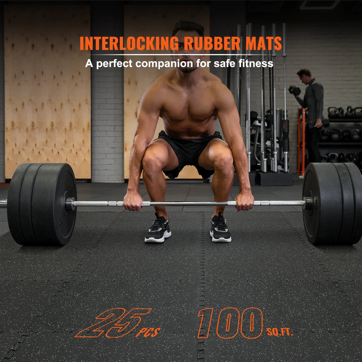 SucceBuy Interlocking Gym Floor Mats EVA Foam And Rubber Waterproof