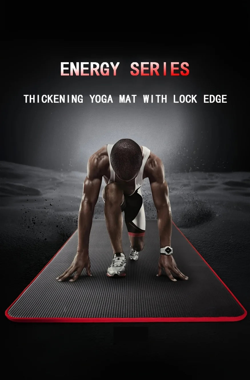 Lingpeng Extra Thick Non Slip Yoga Mat For Workouts Cushioned Poses And Balance Support