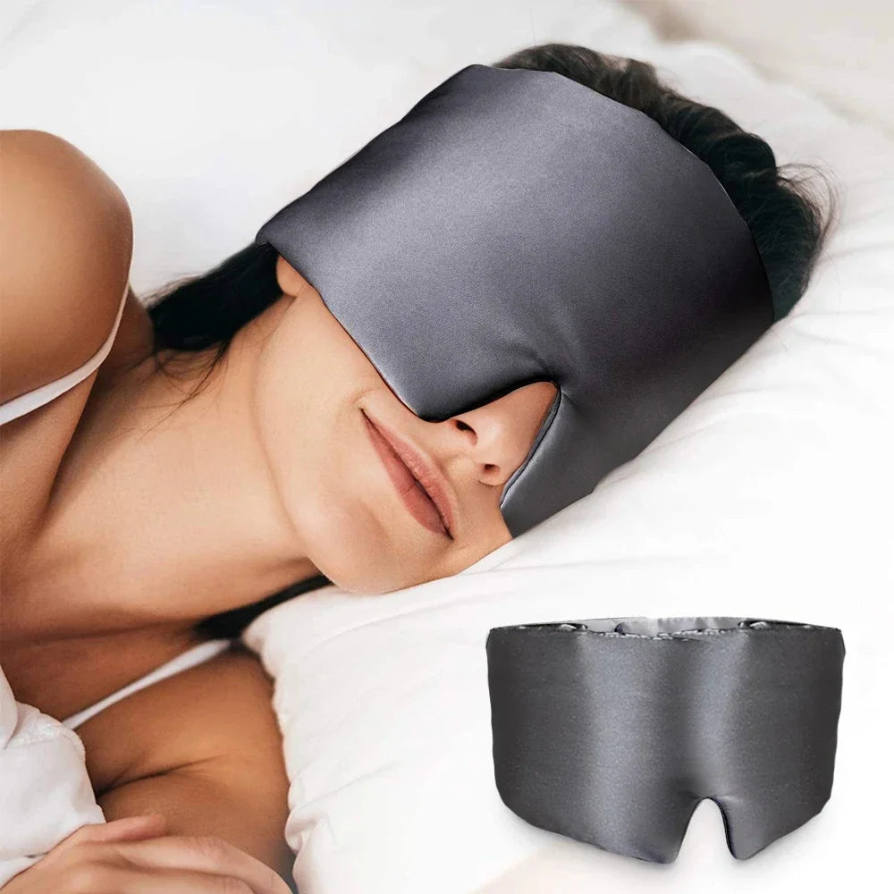 Mulberry Silk Sleep Mask With Adjustable Headband For Light Blocking