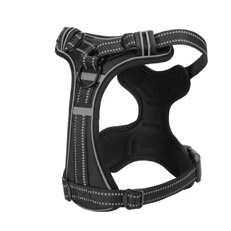 Adjustable Reflective Nylon Dog Harness No Pull Vest