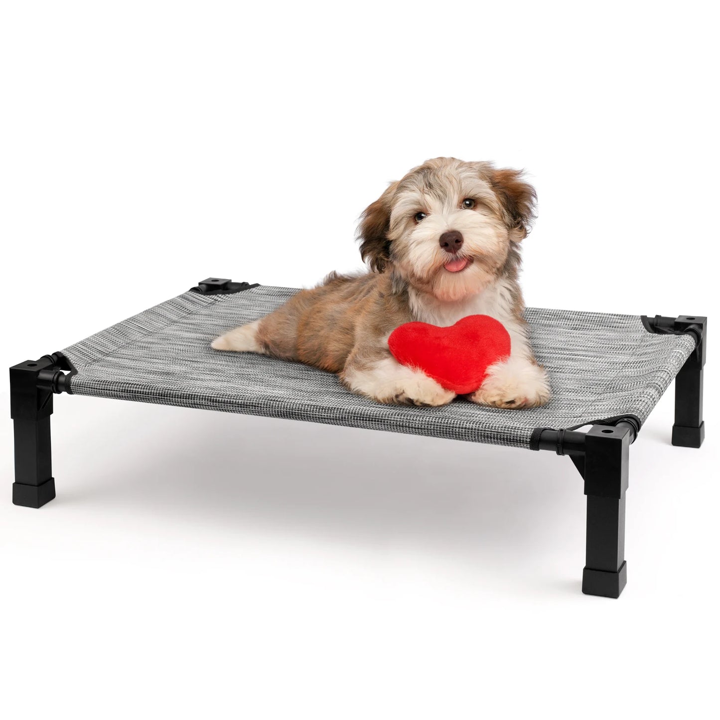 Elevated Dog Bed With Breathable Mesh Frame Portable Cot
