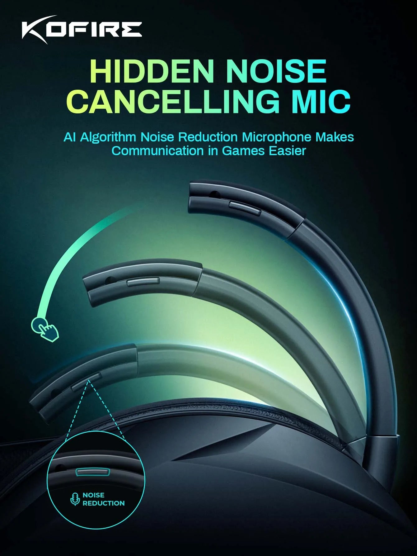 Kofire UG06 Gaming Headset Low Latency Wireless