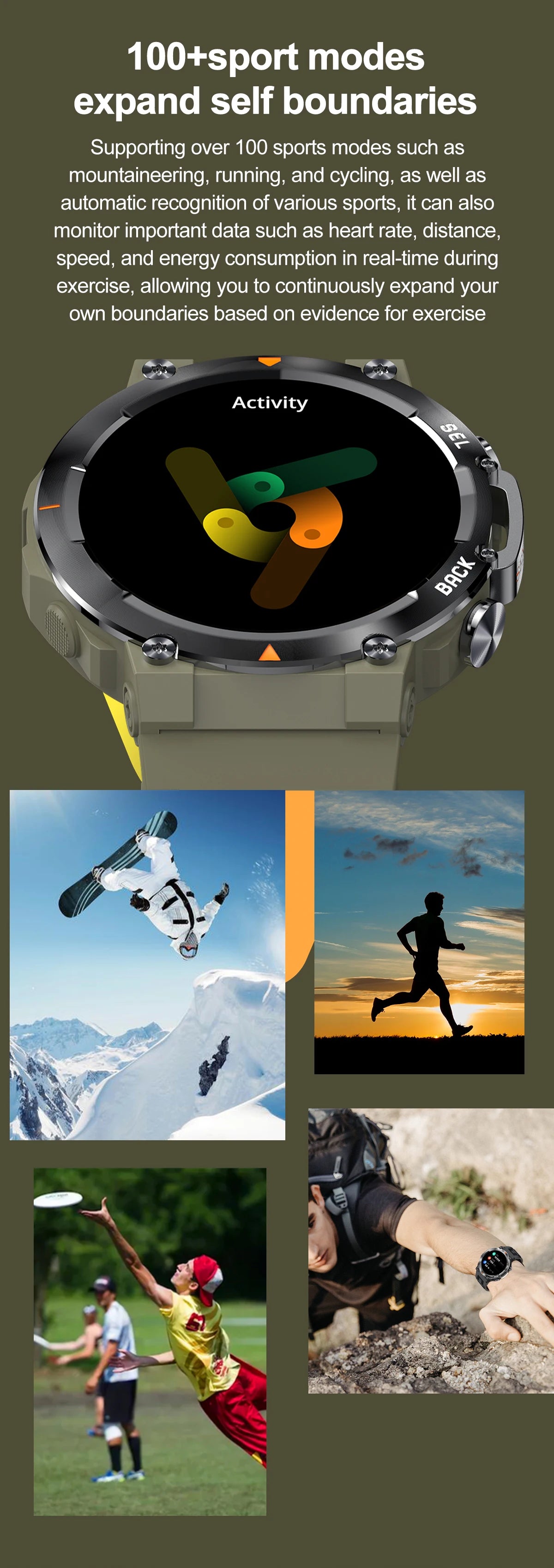 SENBONO MAX18 Smartwatch With AMOLED Display And Bluetooth