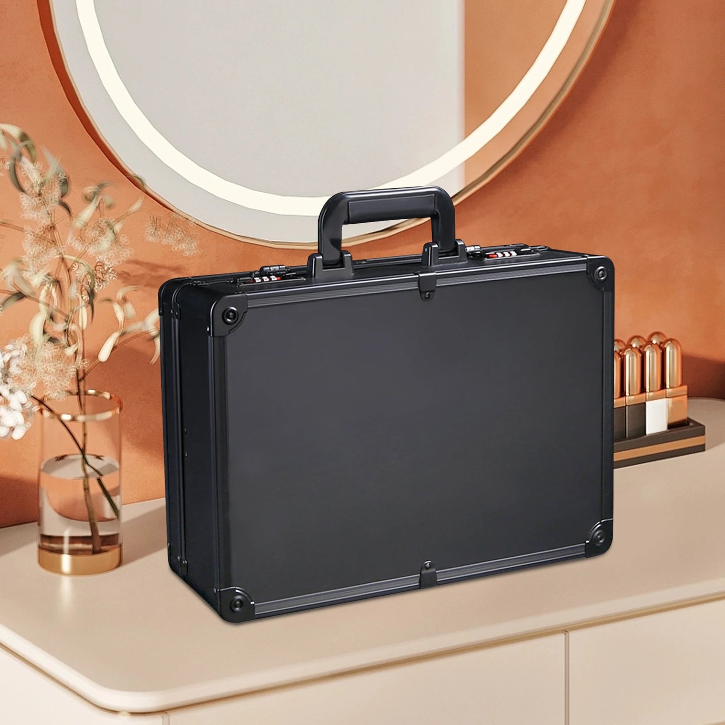 Hairdressing Tools Barber Case Aluminum Alloy Storage Box For Hairstylists