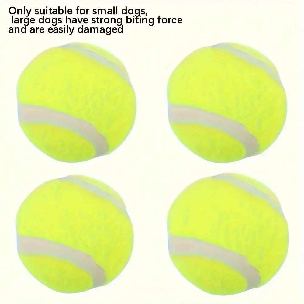 Durable Interactive Dog Tennis Balls With High Stretch Rubber