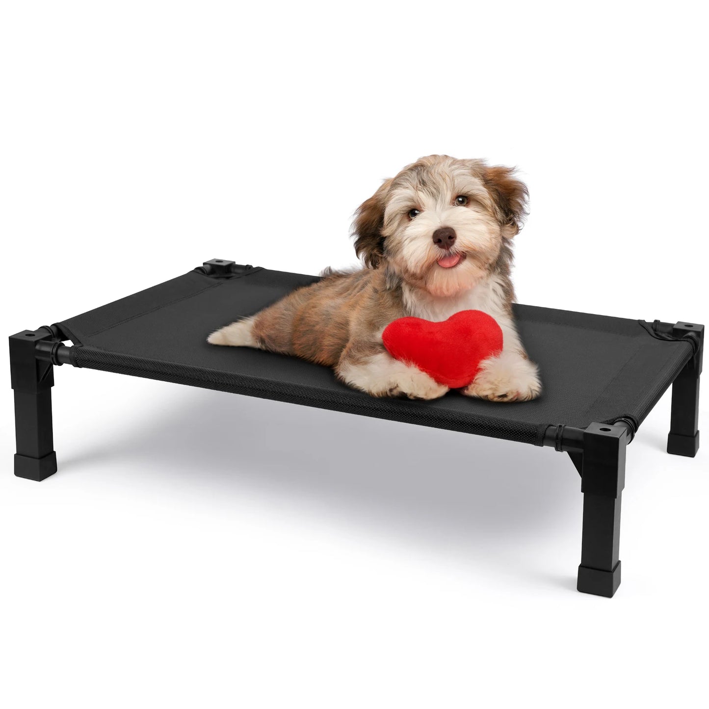 Elevated Dog Bed With Breathable Mesh Frame Portable Cot
