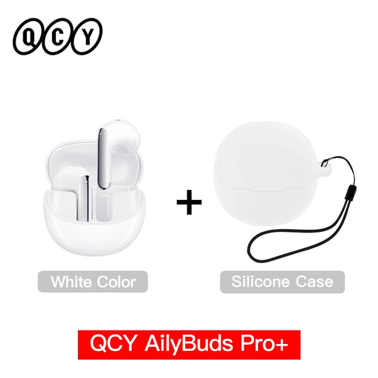QCY HT10 AilyBuds Pro Wireless Earphones ANC HiRes LDAC Bluetooth Five Three Adaptive Multipoint
