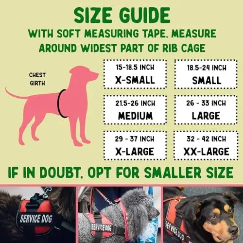 YTYIN Emotional Support Dog Vest With ID Tag And ADA Cards Included Durable Harness For Service Dogs