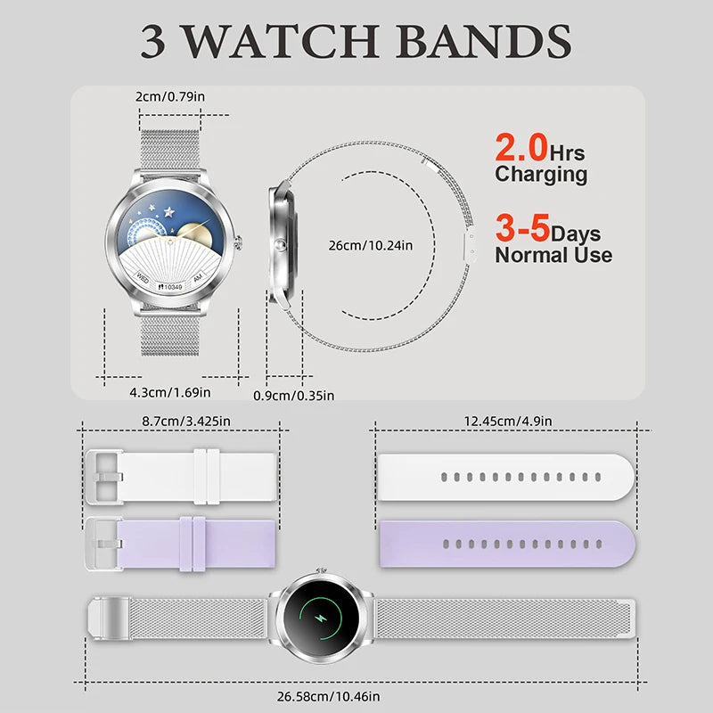 Smart Watch For Women Fitness Tracker With Wireless Calls