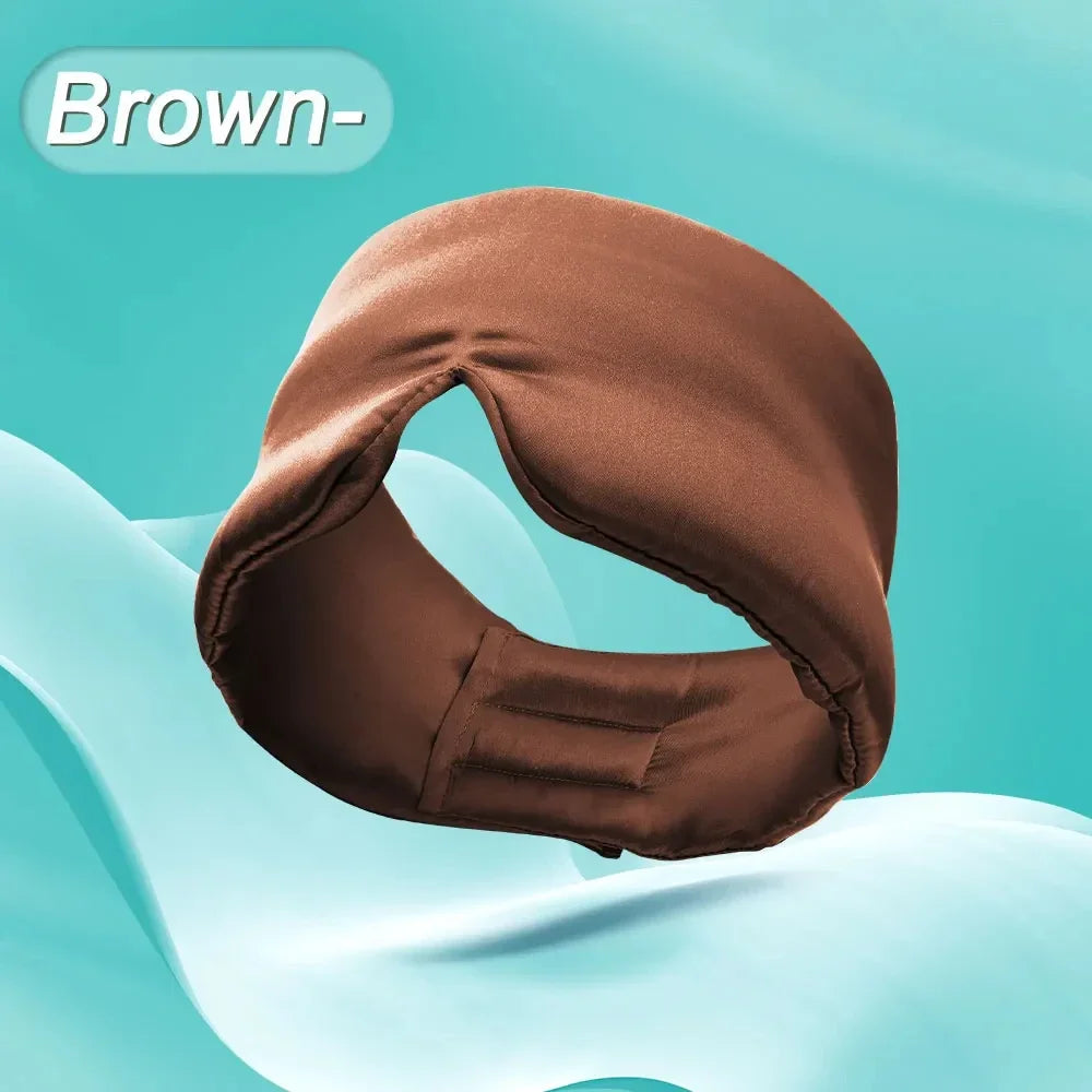 Mulberry Silk Sleep Mask With Adjustable Headband For Light Blocking