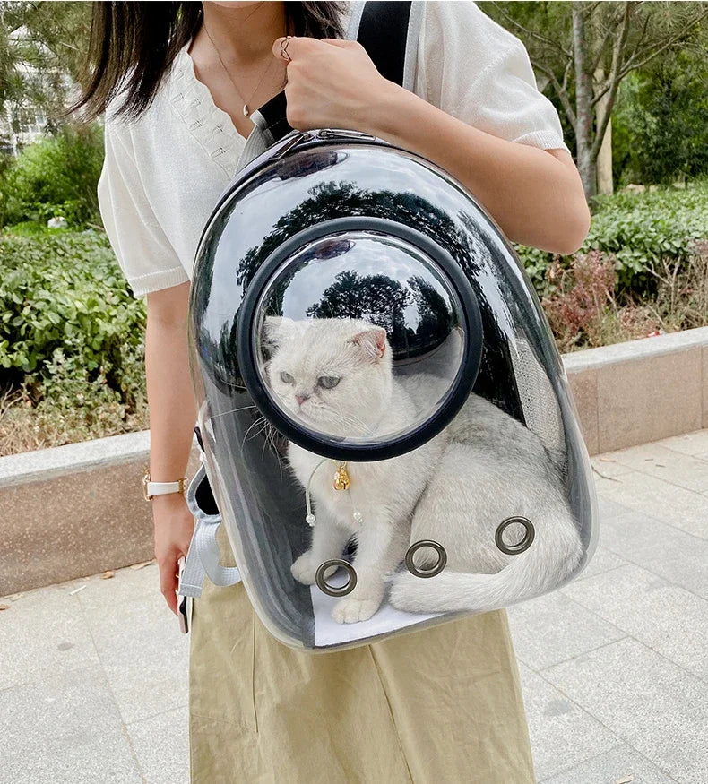 Space Capsule Pet Carrier Backpack For Cats And Dogs