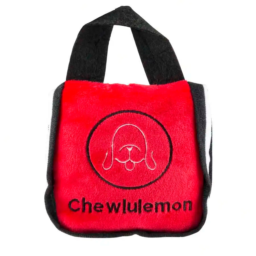 Plush Handbag Dog Toy With Squeaker For Interactive Pet Enrichment