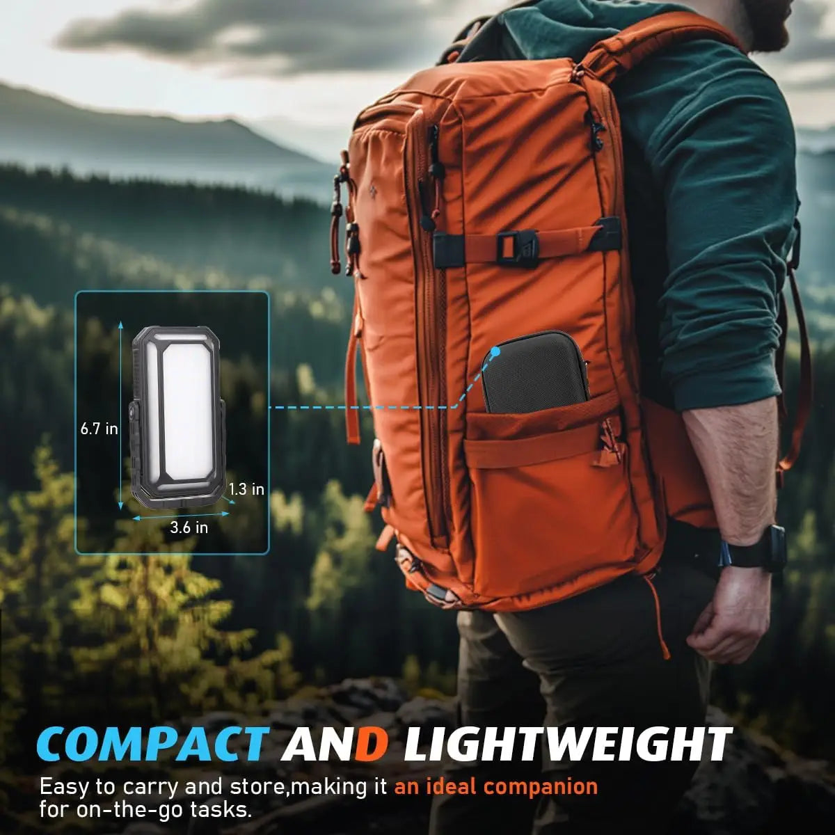 Rechargeable LED Camping Lantern With 10000mAh Battery For Long Lasting Portable Light