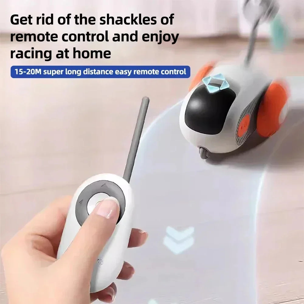 Automatic Rolling Remote Control Cat Toy Car For Pets