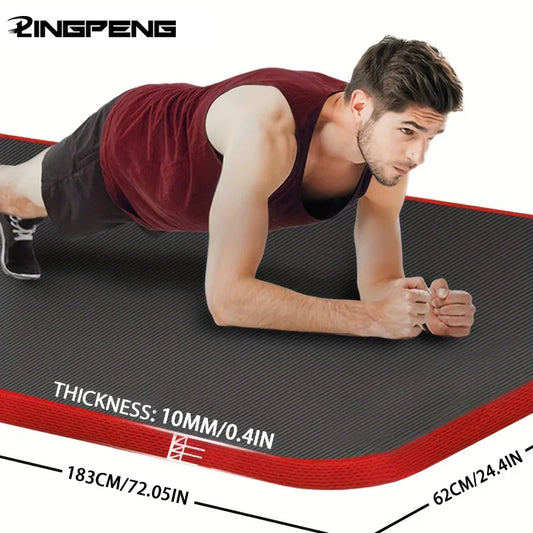 Lingpeng Extra Thick Non Slip Yoga Mat For Workouts Cushioned Poses And Balance Support