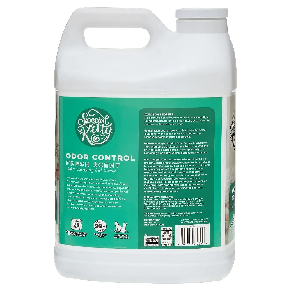 Clumping Clay Cat Litter 4 Pack With Fresh Scent Odor Control Fast Clumping For All Cats