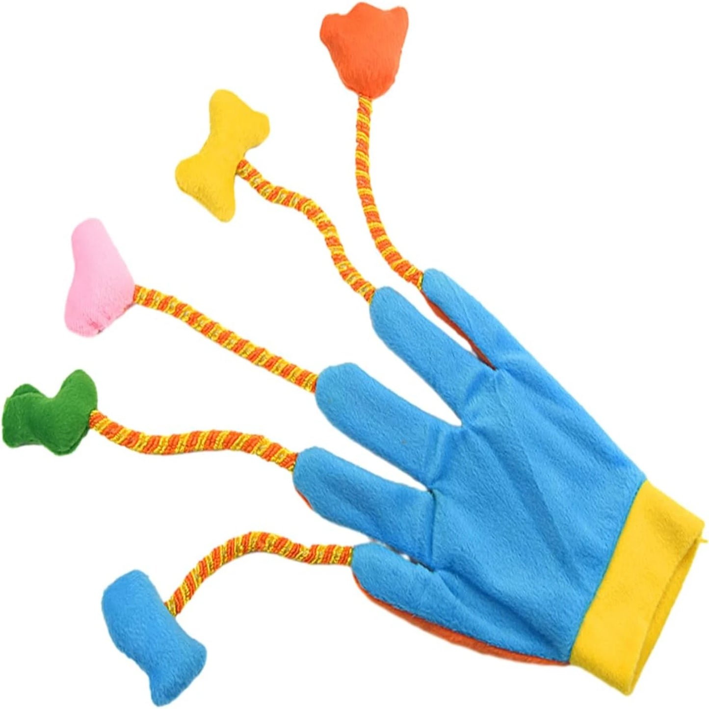 Endless H Engaging Soft Cat Teaser Gloves With Bells For Interactive Kitty Playtime