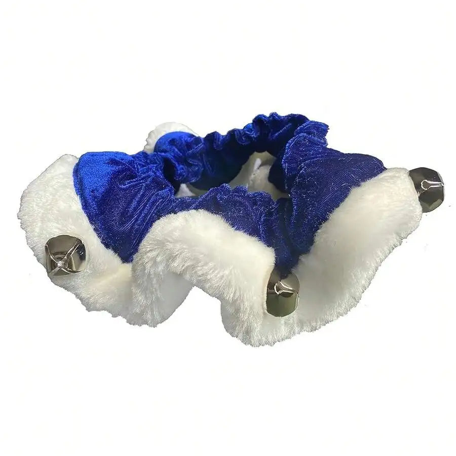Soft Plush Pet Scrunchy With Bells For Dogs And Cats