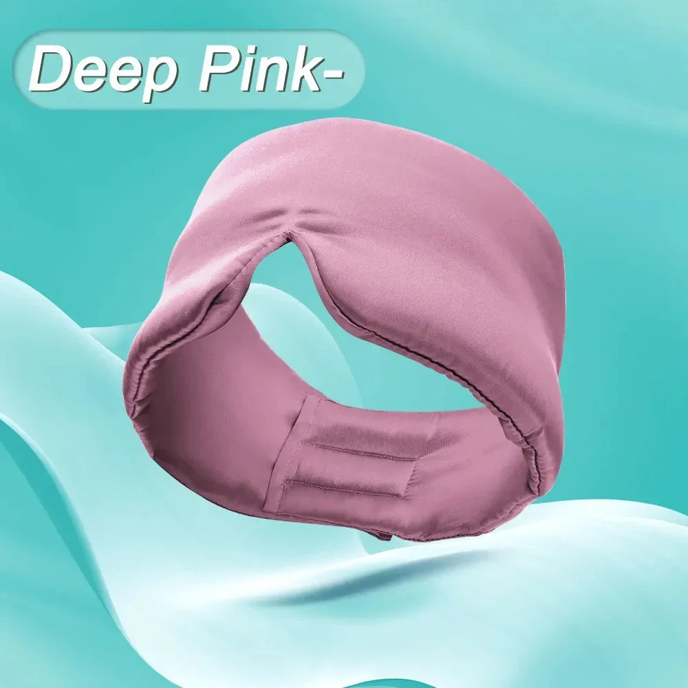 Mulberry Silk Sleep Mask With Adjustable Headband For Light Blocking