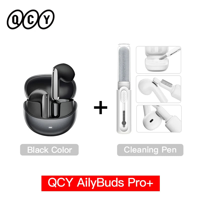QCY HT10 AilyBuds Pro Wireless Earphones ANC HiRes LDAC Bluetooth Five Three Adaptive Multipoint