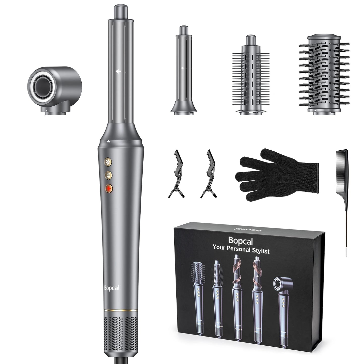 BOPCAL FiveinOne Hair Dryer Hot Air Comb 1200W Pro
