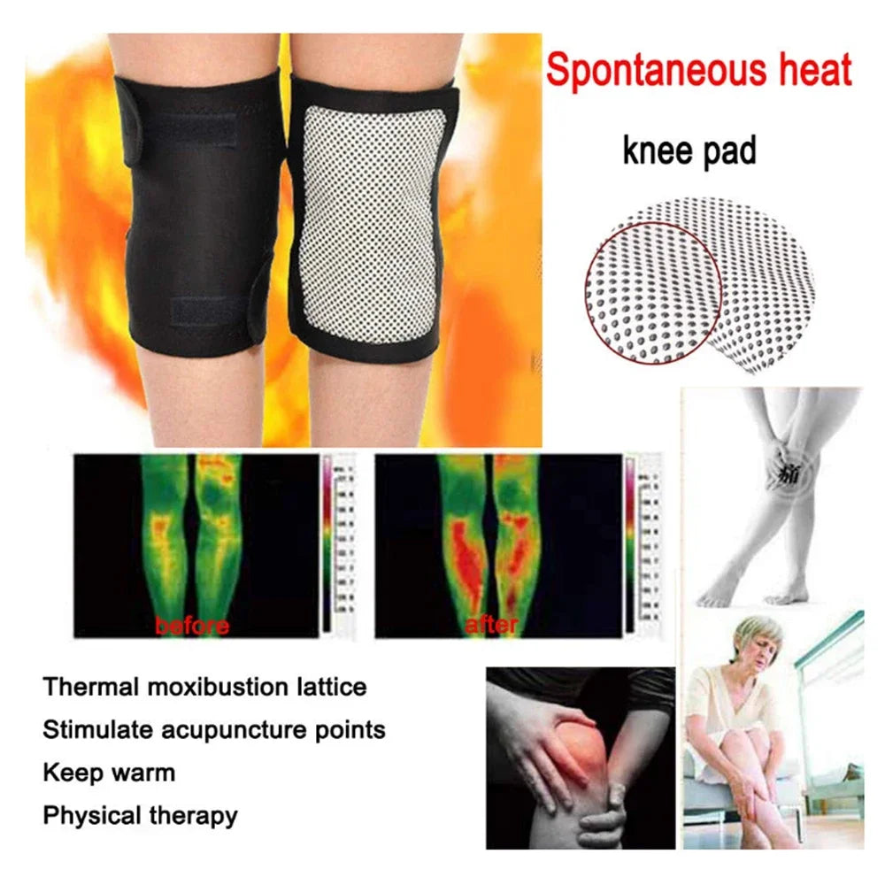 Hailicare Tourmaline Magnetic Therapy SelfHeating Knee Pads
