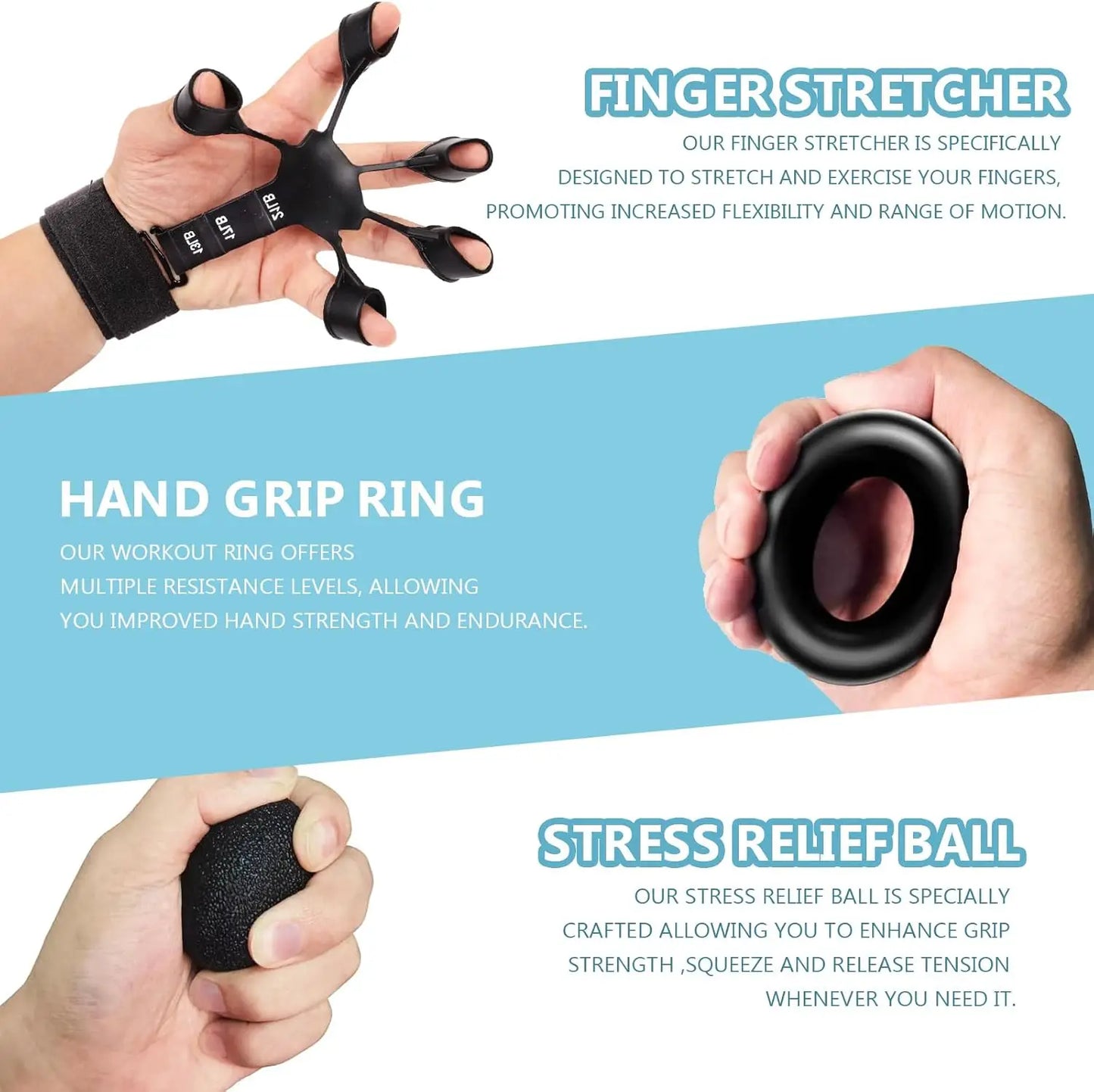 10-Piece Hand Grip Strengthener Kit