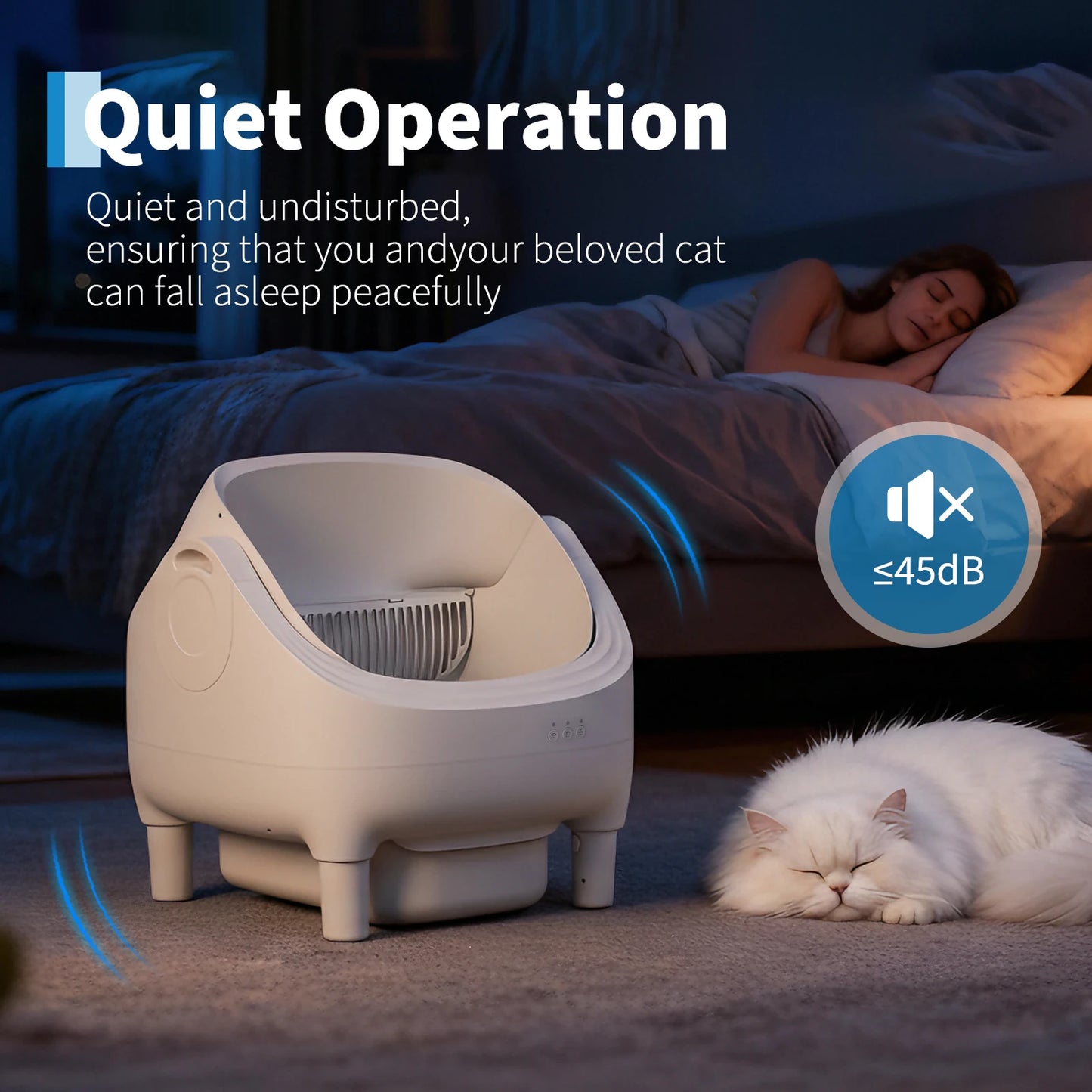 HiMISS Self Cleaning Automatic Cat Litter Box APP Control