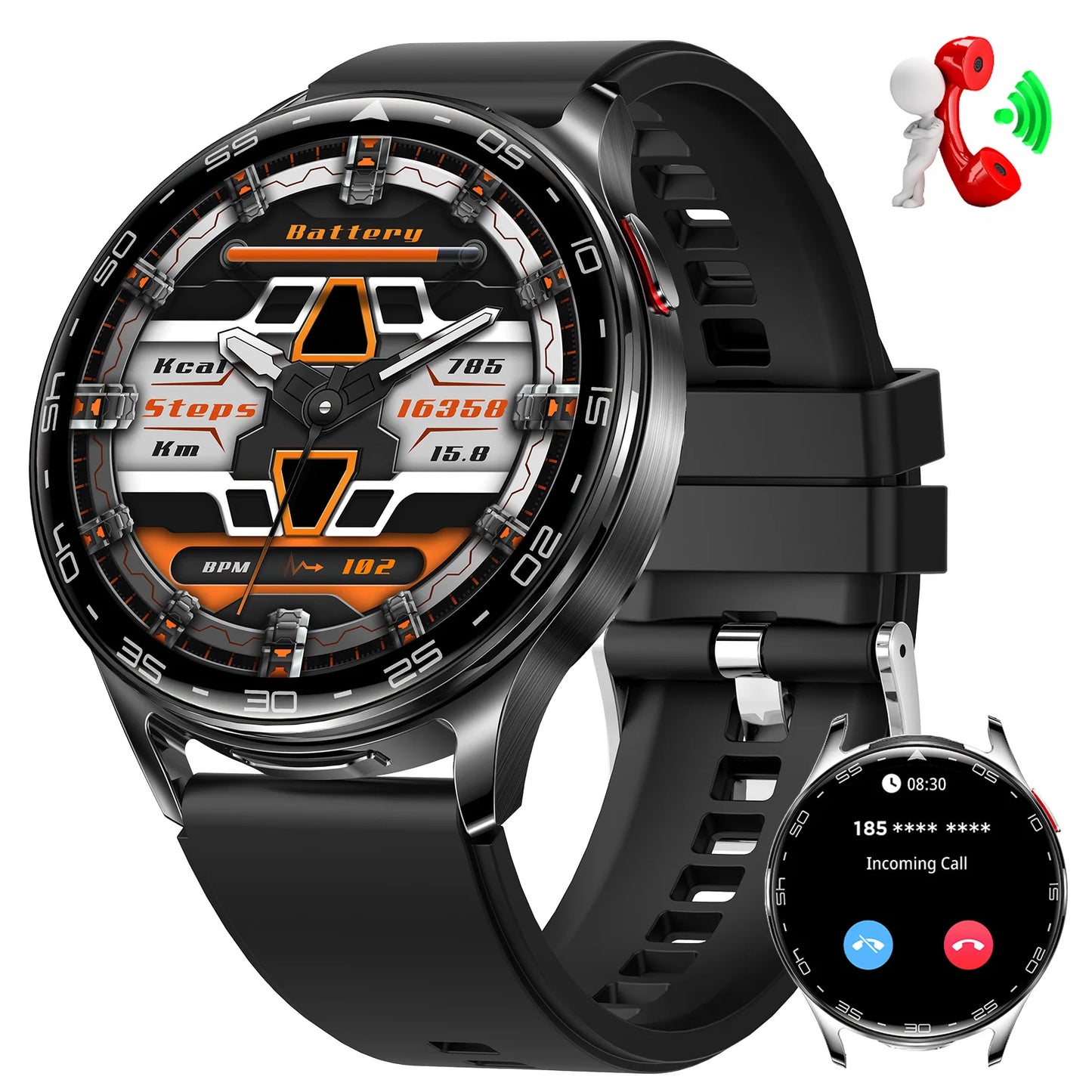 EIGIIIS Smart Watch With Earbuds Fitness Tracker