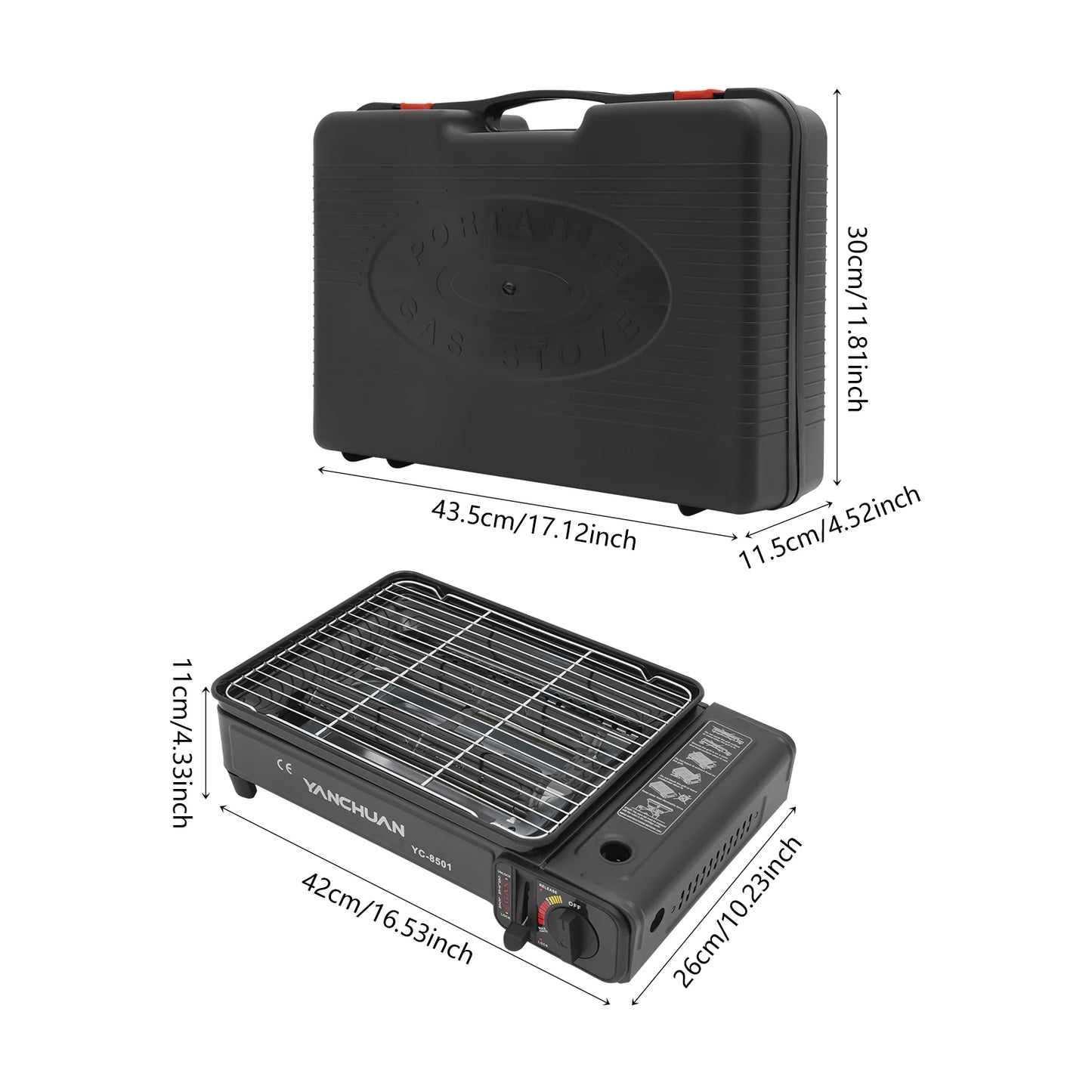 Portable Butane Gas Grill Stove For Camping And Travel