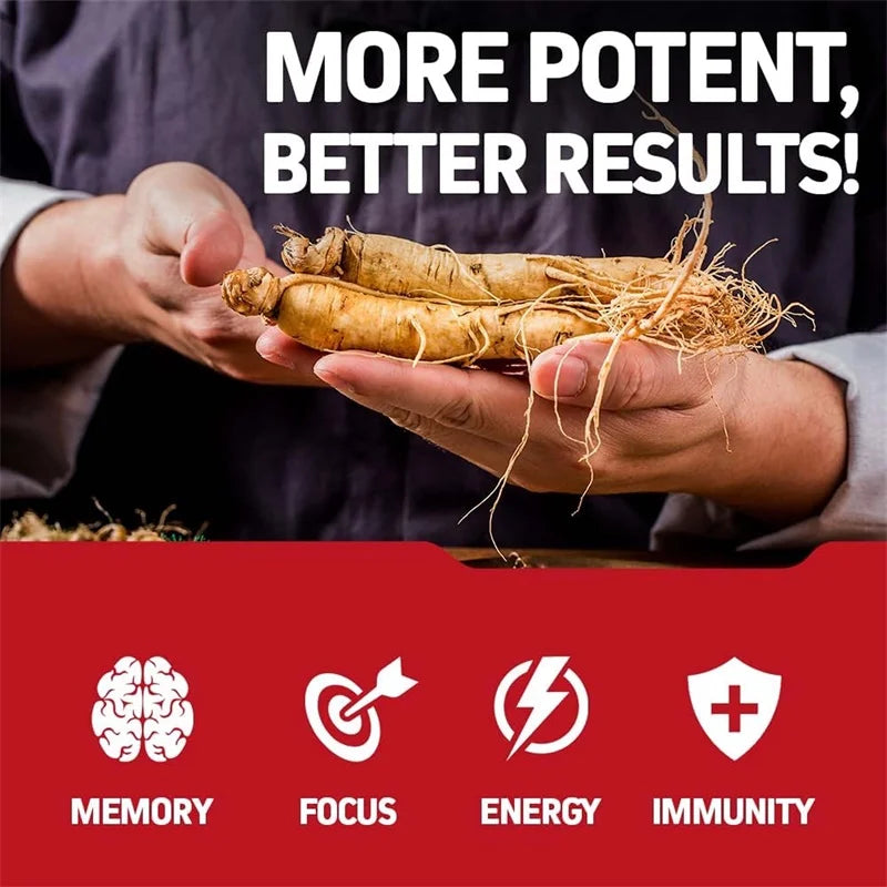 Xemenry Korean Red Panax Ginseng for Energy Immunity