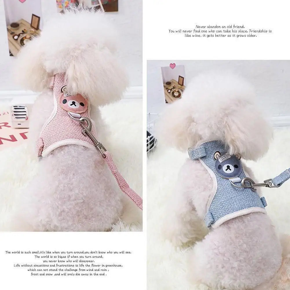 Breathable Pet Harness Leash For Small Dogs And Cats
