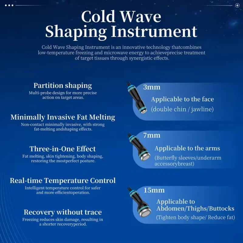 2.45GHz Ice Microwave Skin Tightening Machine for Body Contouring