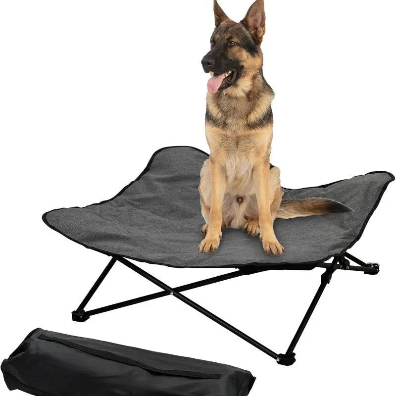 Elevated Portable Dog Bed Raised Pet Cot With Carry Bag