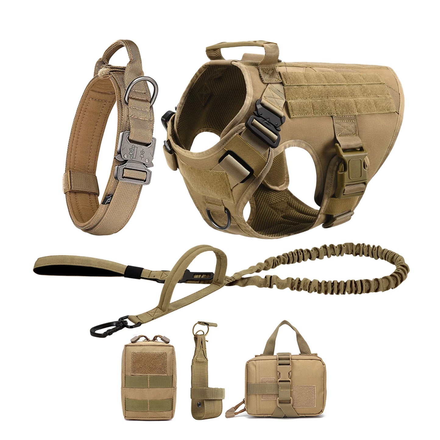 PETRAVEL Tactical Dog Harness Vest for Medium to Large Dogs