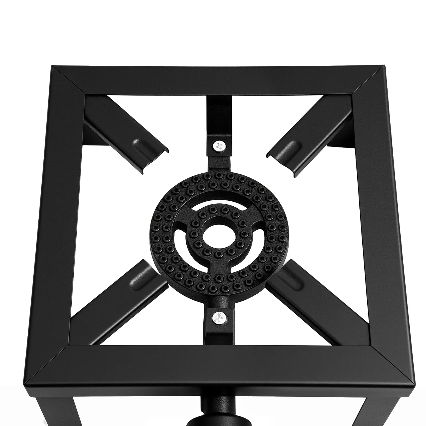 8000W Portable Double Burner Outdoor Gas Stove With Adjustable 0 To 10 PSI Regulator Hose