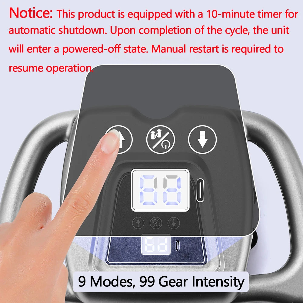 Foreverlily 16 Head Fascia Gun High Frequency Vibration Massage Gun For Back Neck Shoulders
