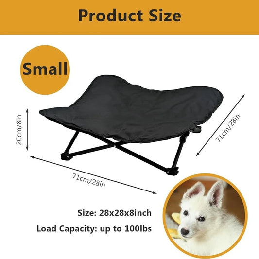 Elevated Portable Dog Bed Raised Pet Cot With Carry Bag