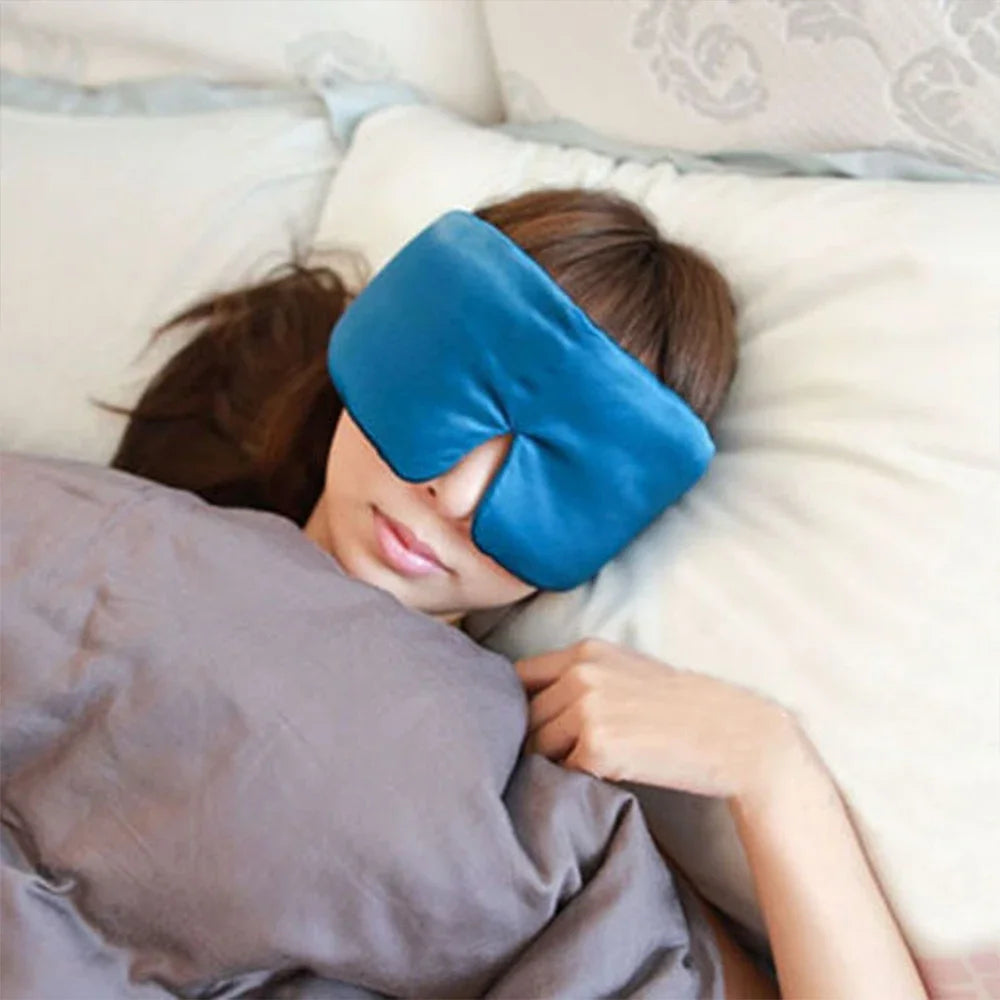 Mulberry Silk Sleep Mask With Adjustable Headband For Light Blocking