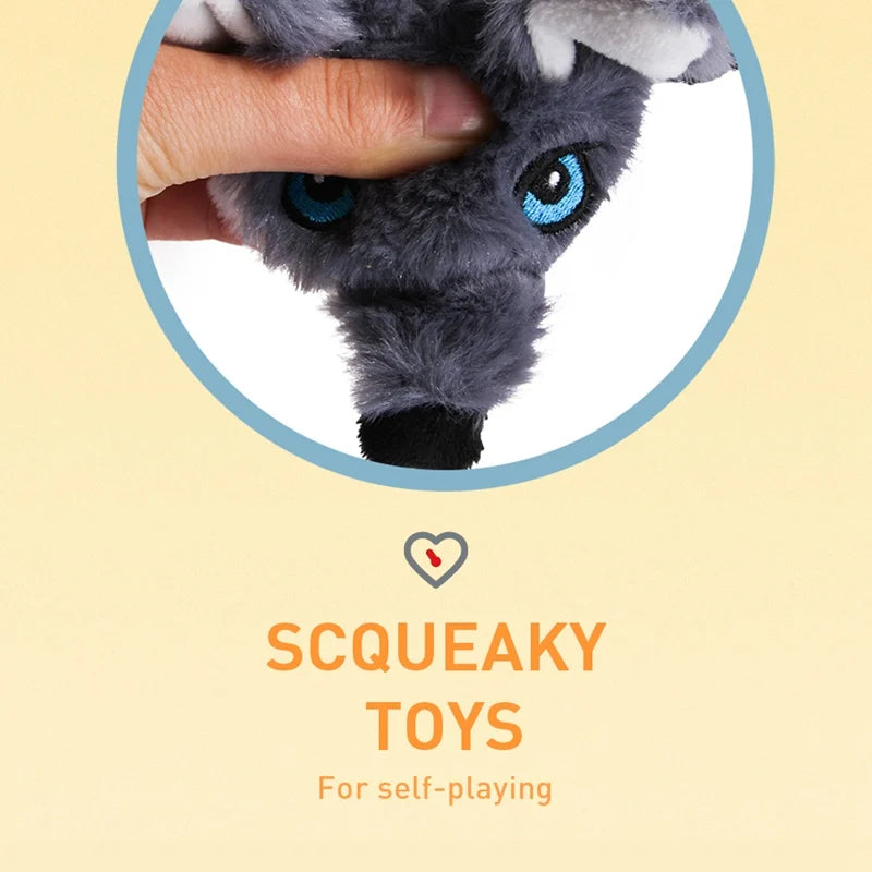 Soft Plush Dog Toy With Squeaker Bite Resistant Interactive Chew Toy For Dogs And Puppies
