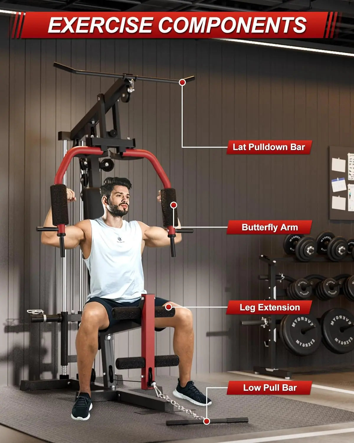 HiMISS All-In-One Home Gym System for Strength Training