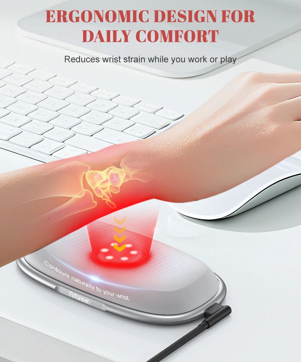 Astarexin Red Light Therapy Mouse Wrist Rest 660nm 850nm