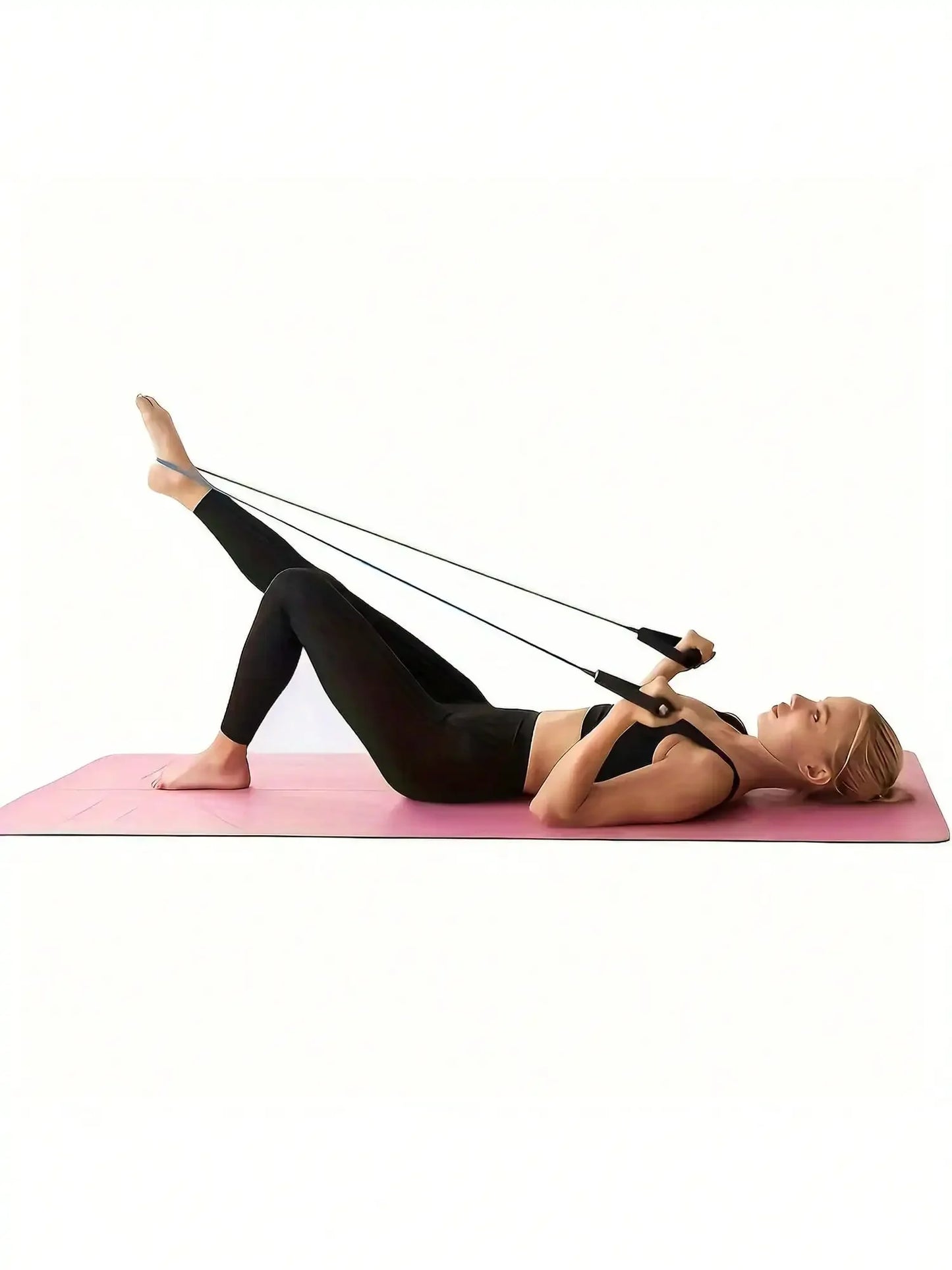 KYJG Adjustable Resistance Band With Handles For Full Body Home Fitness Workouts