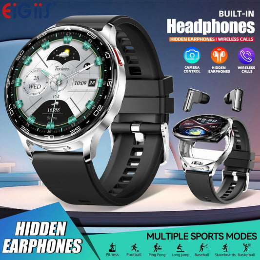 EIGIIIS Smart Watch With Earbuds Fitness Tracker
