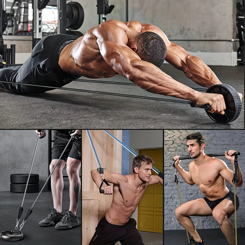 Resistance Bands Set With Door Anchor And Ankle Straps