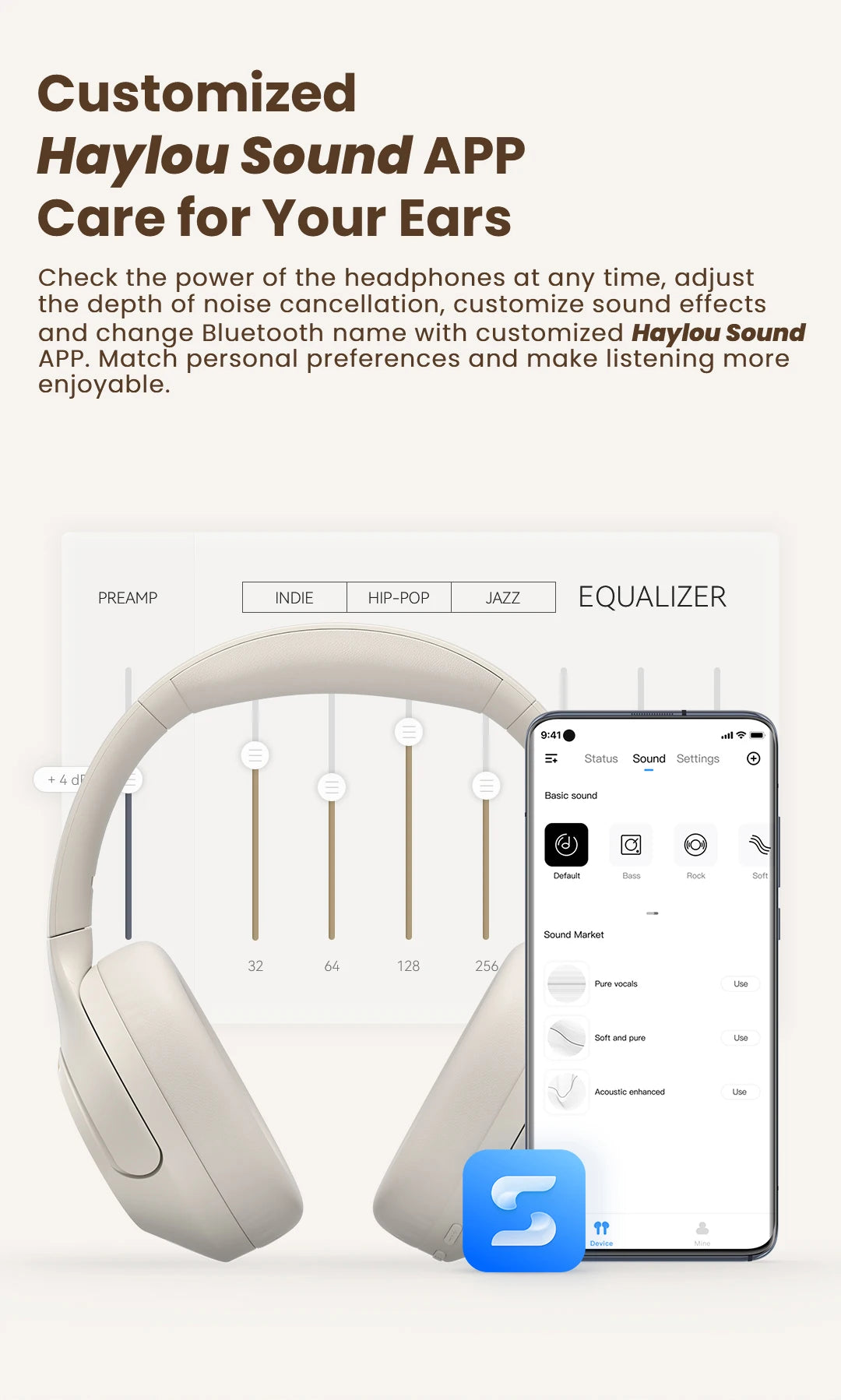 Haylou S35 ANC Wireless Bluetooth Headphones