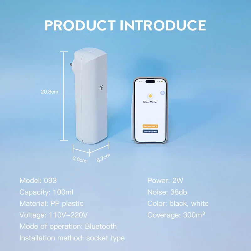 NAMSTE Smart Bluetooth Fragrance Diffuser 300m3 Coverage