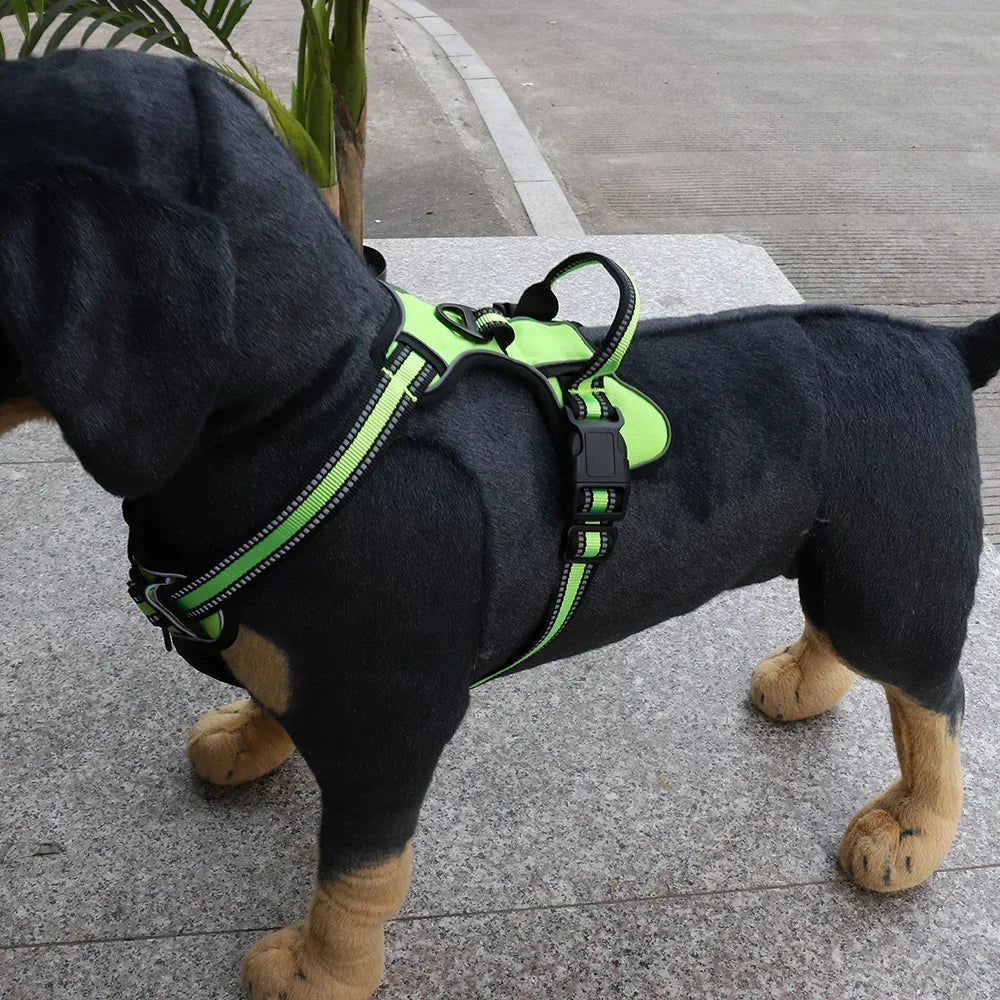 Adjustable Reflective Nylon Dog Harness No Pull Vest