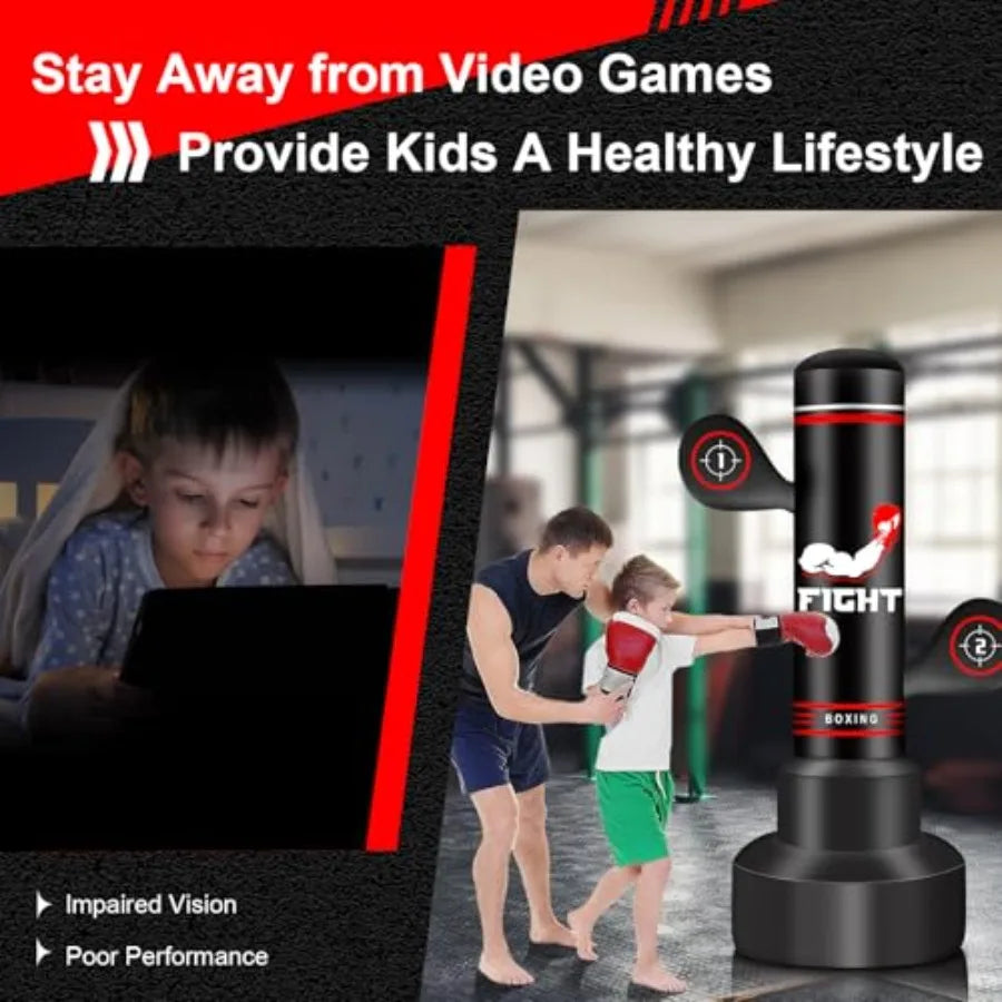 Freestanding Punching Bag for Adults and Teens Heavy Duty
